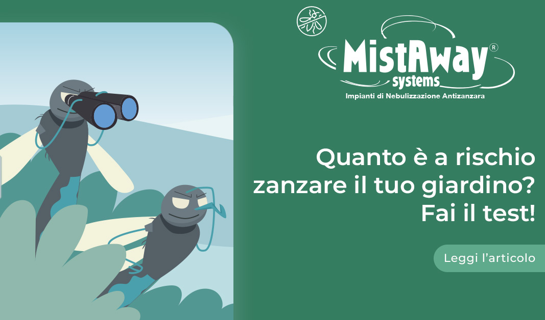 Quanto è a rischio zanzare il tuo giardino? Fai il test!